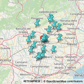 Mappa Viale delle Querce, 31033 Castelfranco Veneto TV, Italia (10.6985)