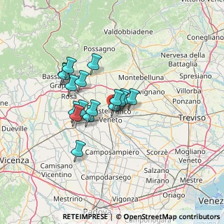 Mappa Viale delle Querce, 31033 Castelfranco Veneto TV, Italia (10.25647)