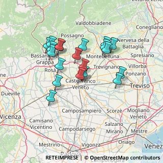 Mappa Viale delle Querce, 31033 Castelfranco Veneto TV, Italia (12.663)