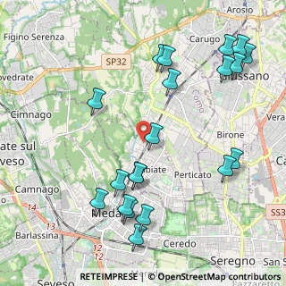 Mappa Via Piave, 22060 Cabiate CO, Italia (2.4245)