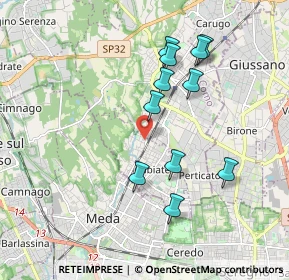 Mappa Via Piave, 22060 Cabiate CO, Italia (1.76182)