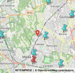 Mappa Via Piave, 22060 Cabiate CO, Italia (3.59846)