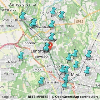 Mappa Via Cristoforo Colombo, 20823 Lentate sul Seveso MB, Italia (2.424)