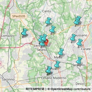 Mappa Via Cristoforo Colombo, 20823 Lentate sul Seveso MB, Italia (4.26563)