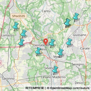 Mappa Via Cristoforo Colombo, 20823 Lentate sul Seveso MB, Italia (4.54182)