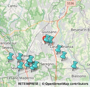 Mappa Via Giovanni Boccaccio, 20841 Carate Brianza MB, Italia (4.58769)