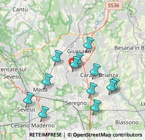 Mappa Via Giovanni Boccaccio, 20841 Carate Brianza MB, Italia (3.51917)