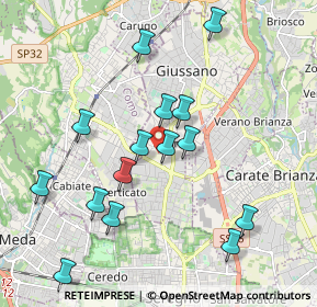 Mappa Via Giovanni Boccaccio, 20841 Carate Brianza MB, Italia (1.972)