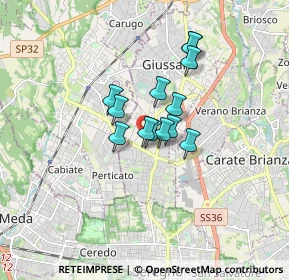 Mappa Via Giovanni Boccaccio, 20841 Carate Brianza MB, Italia (1.08077)