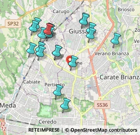 Mappa Via Giovanni Boccaccio, 20841 Carate Brianza MB, Italia (1.9505)