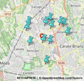 Mappa Via Giovanni Boccaccio, 20841 Carate Brianza MB, Italia (1.60833)