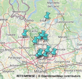 Mappa Via Giovanni Boccaccio, 20841 Carate Brianza MB, Italia (10.65083)