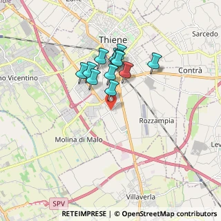 Mappa Via della Pieve, 36016 Thiene VI, Italia (1.37917)