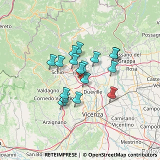 Mappa Via della Pieve, 36016 Thiene VI, Italia (10.34)