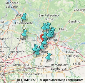 Mappa Via Europa, 24048 Curno BG, Italia (8.67214)