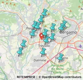 Mappa Via Europa, 24048 Curno BG, Italia (2.97667)