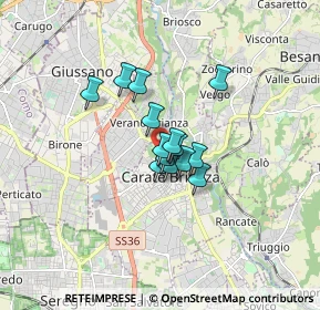 Mappa Via Al Castello, 20841 Carate Brianza MB, Italia (0.94857)