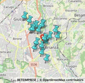 Mappa Via Al Castello, 20841 Carate Brianza MB, Italia (1.144)