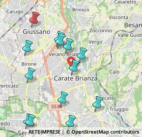 Mappa Via Al Castello, 20841 Carate Brianza MB, Italia (2.24308)