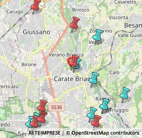 Mappa Via Al Castello, 20841 Carate Brianza MB, Italia (2.73063)