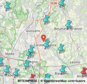 Mappa Via Al Castello, 20841 Carate Brianza MB, Italia (6.476)