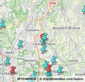 Mappa Via Al Castello, 20841 Carate Brianza MB, Italia (6.5165)