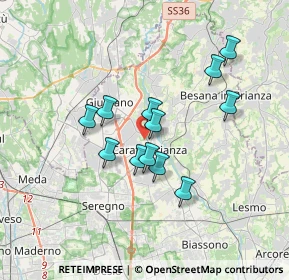 Mappa Via Al Castello, 20841 Carate Brianza MB, Italia (2.84583)