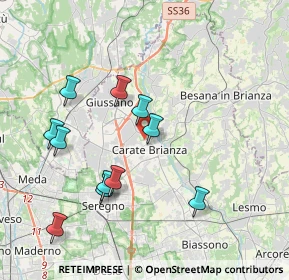Mappa Via Al Castello, 20841 Carate Brianza MB, Italia (3.85455)