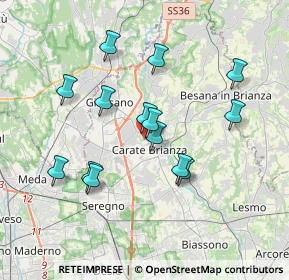 Mappa Via Al Castello, 20841 Carate Brianza MB, Italia (3.33786)