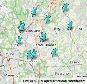 Mappa Via Al Castello, 20841 Carate Brianza MB, Italia (3.79214)