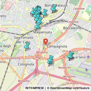Mappa Via Gambirasio Giacinto, 24126 Bergamo BG, Italia (1.282)