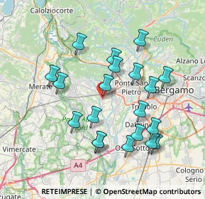 Mappa Via Casolini, 24030 Terno D'isola BG, Italia (7.246)
