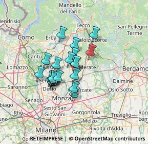 Mappa Via Galilei Galileo, 23880 Casatenovo LC, Italia (9.823)