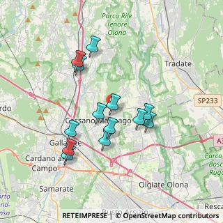 Mappa Via Goffredo Mameli, 21050 Cairate VA, Italia (3.27154)