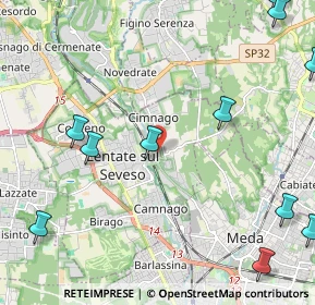 Mappa Via Palladio, 20823 Lentate sul Seveso MB, Italia (3.10909)