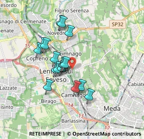 Mappa Via Palladio, 20823 Lentate sul Seveso MB, Italia (1.41706)