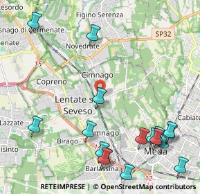 Mappa Via Palladio, 20823 Lentate sul Seveso MB, Italia (2.80882)