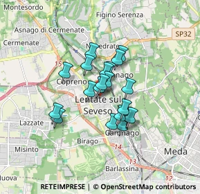 Mappa Via Lario, 20823 Lentate sul Seveso MB, Italia (1.1315)