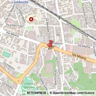Mappa Via Milano, 112, 21019 Somma Lombardo, Varese (Lombardia)