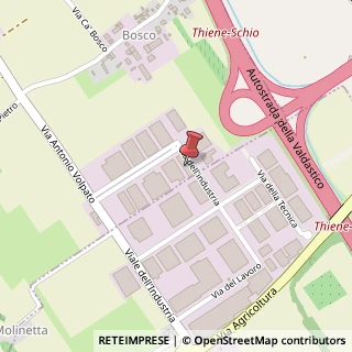 Mappa Via dell'Industria, 44, 36035 Marano Vicentino, Vicenza (Veneto)