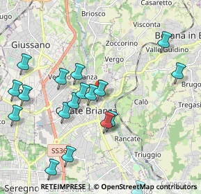 Mappa Via alle Grotte, 20841 Carate Brianza MB, Italia (2.46)