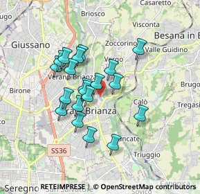 Mappa Via alle Grotte, 20841 Carate Brianza MB, Italia (1.404)