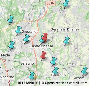 Mappa Via alle Grotte, 20841 Carate Brianza MB, Italia (4.70571)