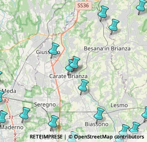 Mappa Via alle Grotte, 20841 Carate Brianza MB, Italia (6.917)