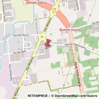 Mappa Via Milano, 25, 24040 Bonate Sopra, Bergamo (Lombardia)