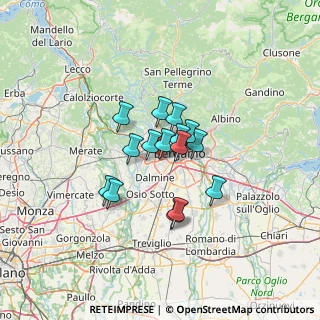 Mappa StreetVia, 24048 Treviolo BG, Italia (8.58267)