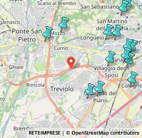 Mappa StreetVia, 24048 Treviolo BG, Italia (2.79357)