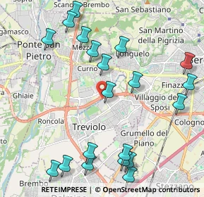 Mappa StreetVia, 24048 Treviolo BG, Italia (2.5035)
