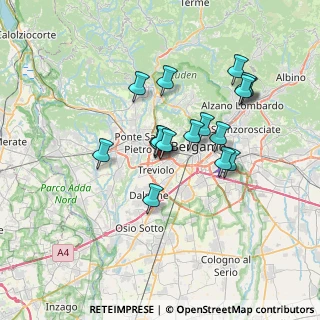 Mappa StreetVia, 24048 Treviolo BG, Italia (5.72765)
