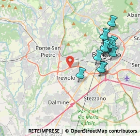 Mappa StreetVia, 24048 Treviolo BG, Italia (3.97615)